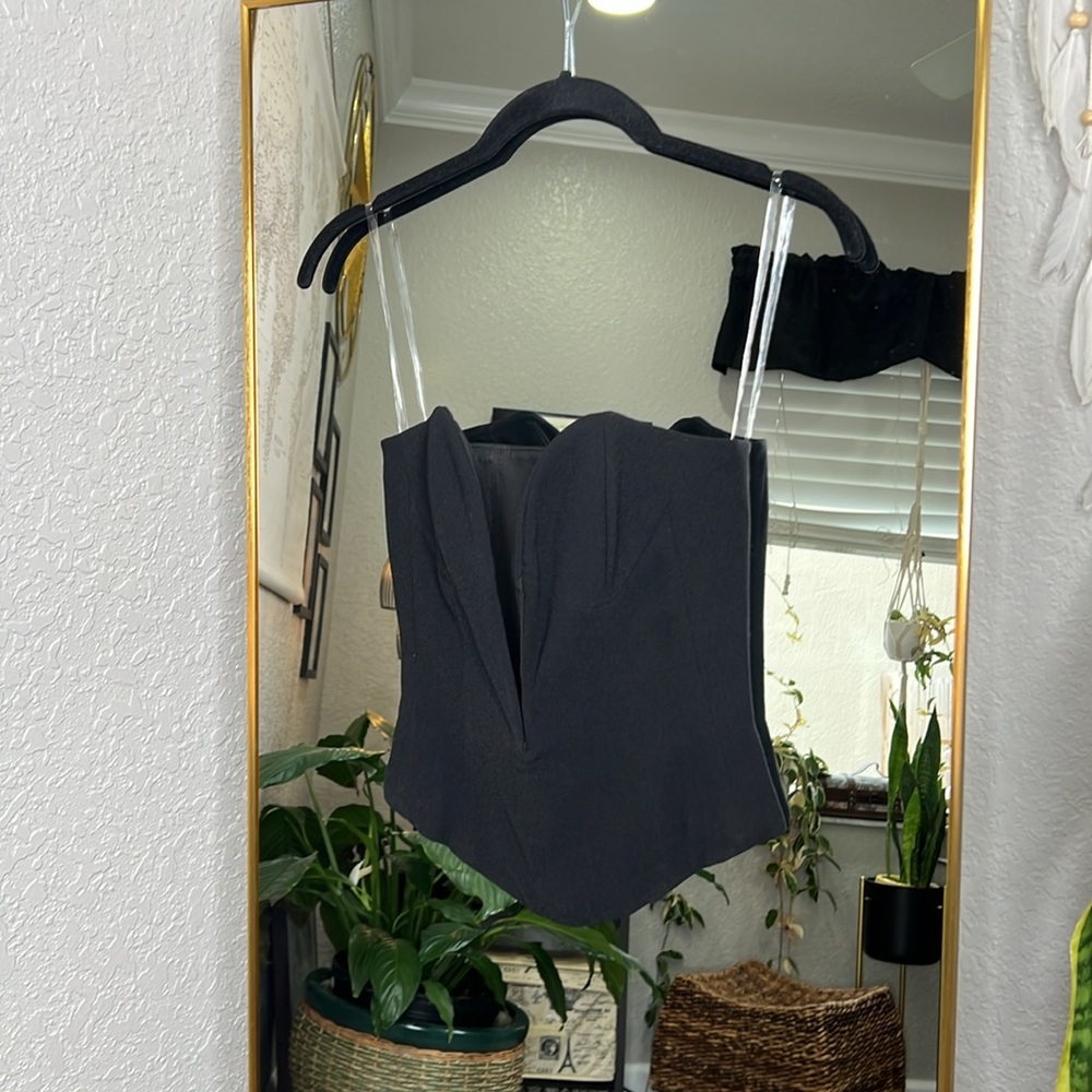HOUSE OF CB 'Lydia' Black Plunge Corset NWOT - Picture 9 of 11
